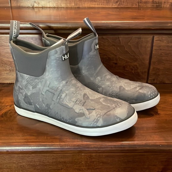 Huk Shoes Huk Mens Performance Fishing Deck Boots Size Gray Camo